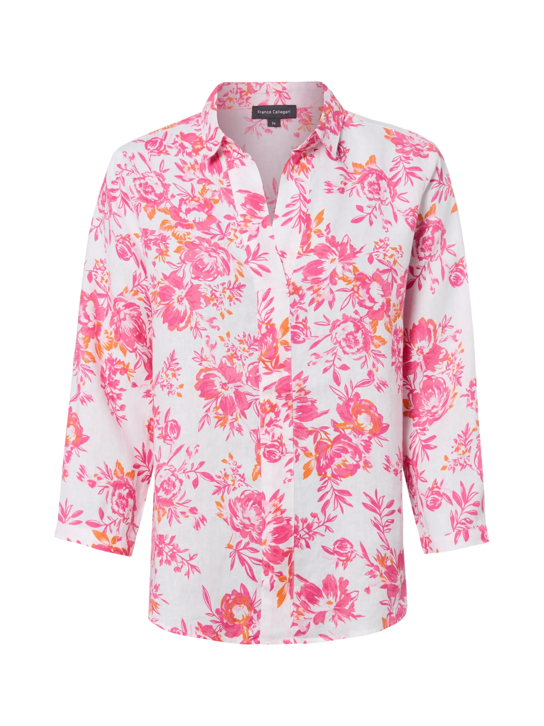 Franco Callegari Damen Leinenbluse in pink