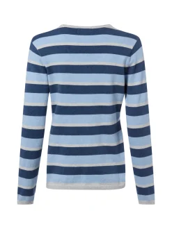 Franco Callegari Damen Strickpullover mit Cashmere-Anteil in hellblau indigo