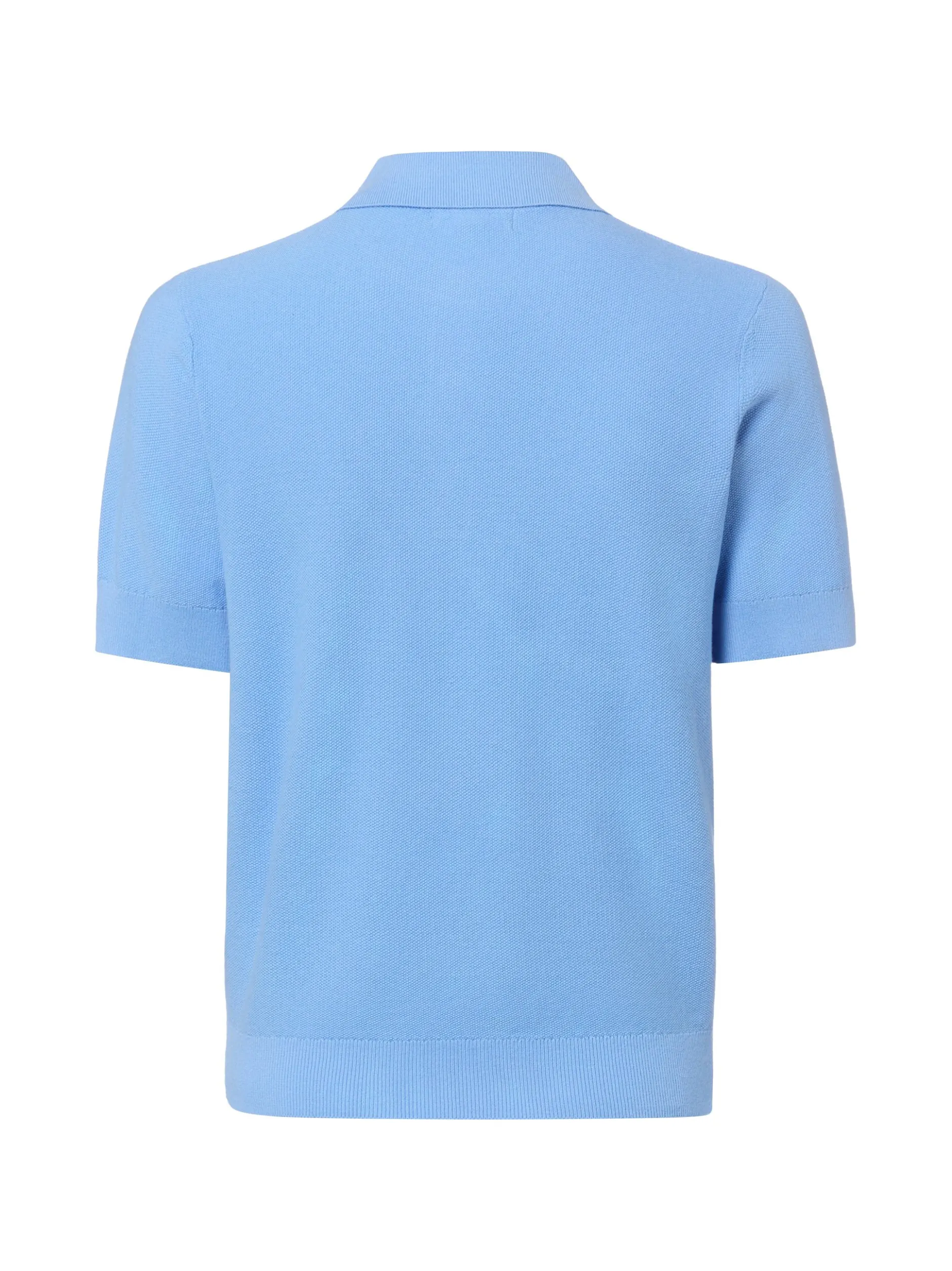 Franco Callegari Damen Strick-Poloshirt in hellblau
