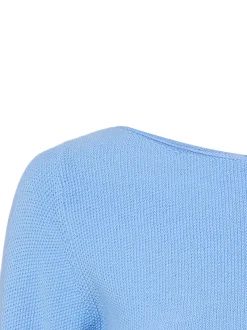 Franco Callegari Damen Strickpullover in hellblau