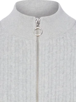 Franco Callegari Damen Strickjacke in hellgrau