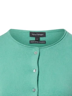 Franco Callegari Damen Strickjacke mit Cashmere-Anteil in smaragd