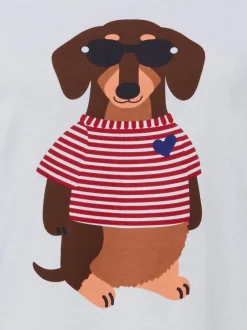 Franco Callegari Damen T-Shirt in weiß mehrfarbig