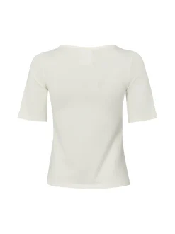 Franco Callegari Damen T-Shirt in ecru - Ärmel: kurzarm
