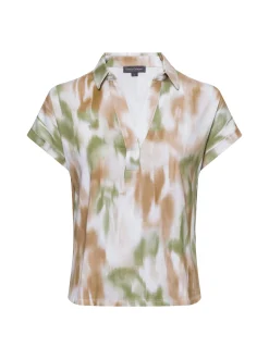 Franco Callegari Damen T-Shirt in camel - Ärmel: kurzarm