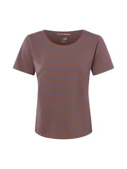 Franco Callegari Damen T-Shirt in cognac indigo