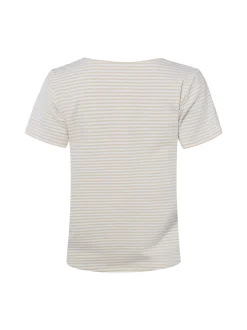 Franco Callegari Damen T-Shirt in beige weiß