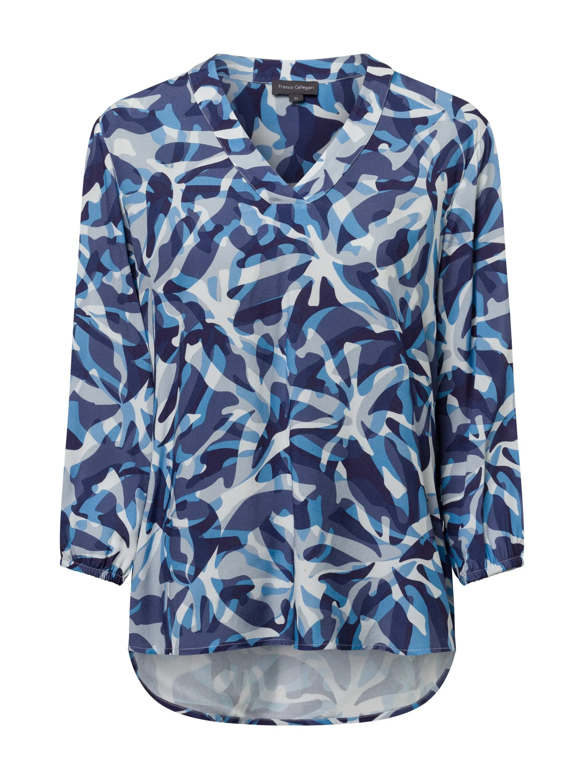 Franco Callegari Damen Tunikabluse - Lola in marine blau