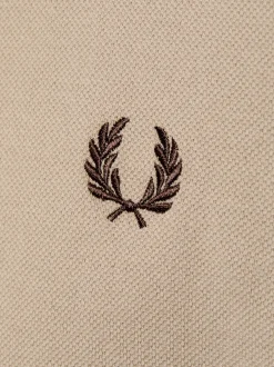 Fred Perry Herren Poloshirt in beige - Ärmel: kurzarm
