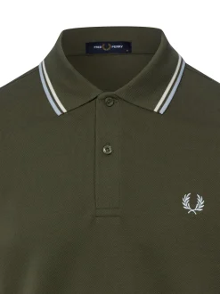 Fred Perry Herren Poloshirt in schilf - Ärmel: kurzarm