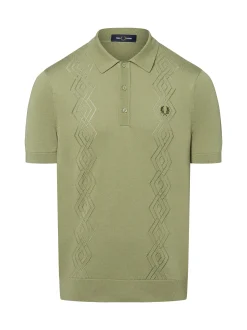 Fred Perry Herren Poloshirt in oliv - Ärmel: kurzarm