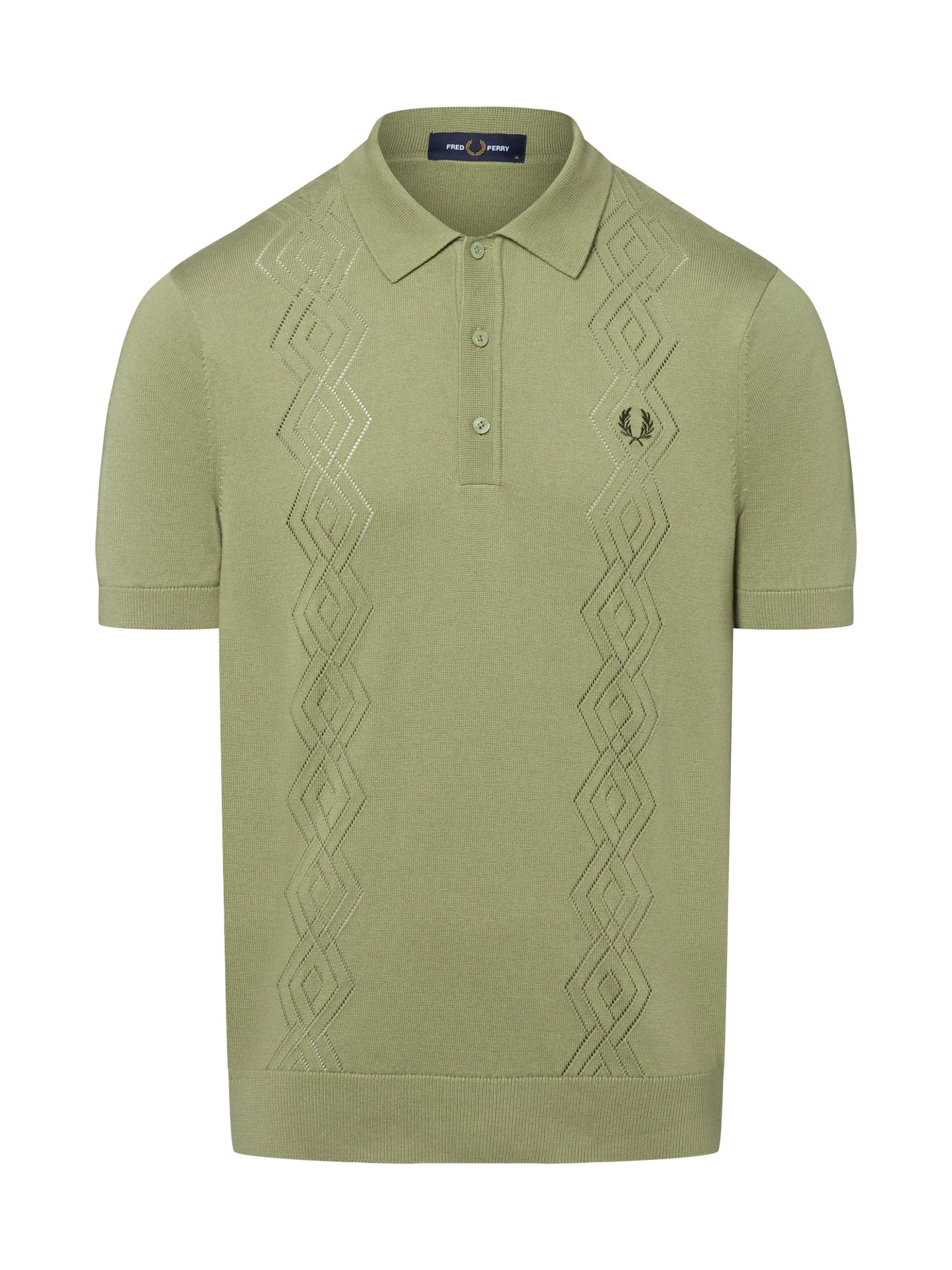 Fred Perry Herren Poloshirt in oliv - Ärmel: kurzarm