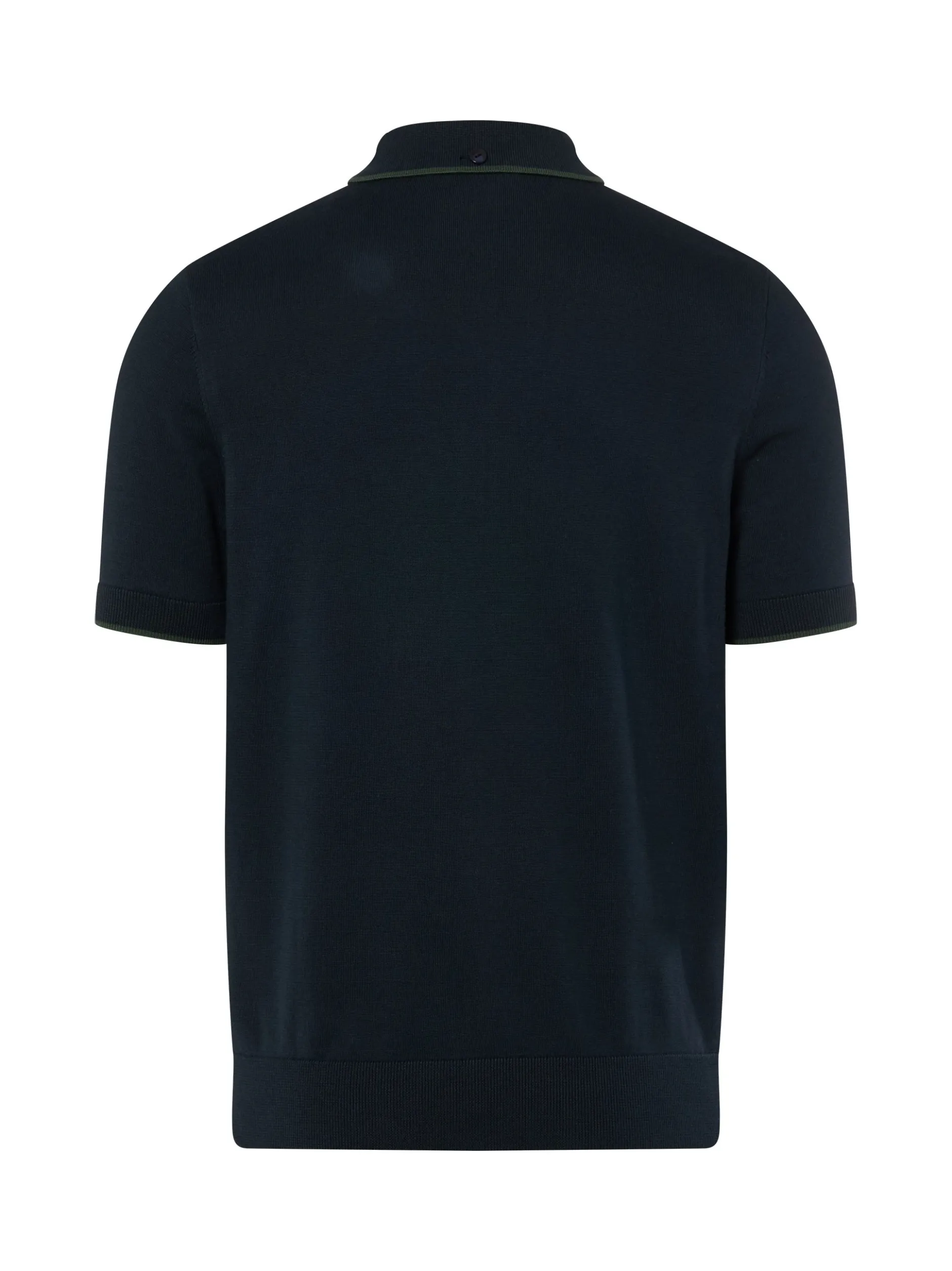 Fred Perry Herren Strickshirt in marine - Ärmel: kurzarm