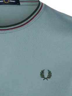 Fred Perry Herren T-Shirt in blau bordeaux