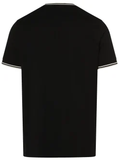 Fred Perry Herren T-Shirt in schwarz - Ärmel: kurzarm