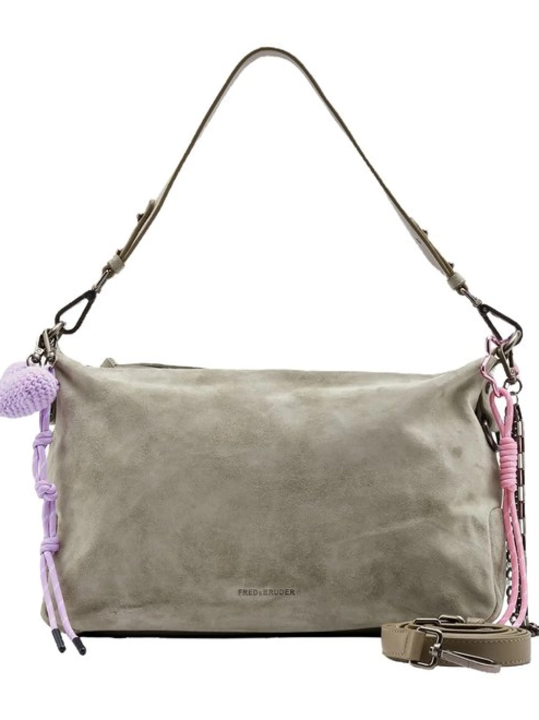 FredsBruder Damen Schultertasche - Beautiful Mess Shoulderbag in grau