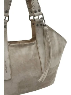 FredsBruder Damen Shopper - Whipstitch Soul Shopper in grau