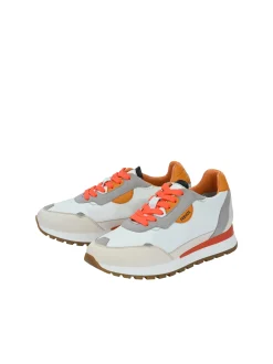 FREUDE Damen Sneaker - AGATA in weiß orange