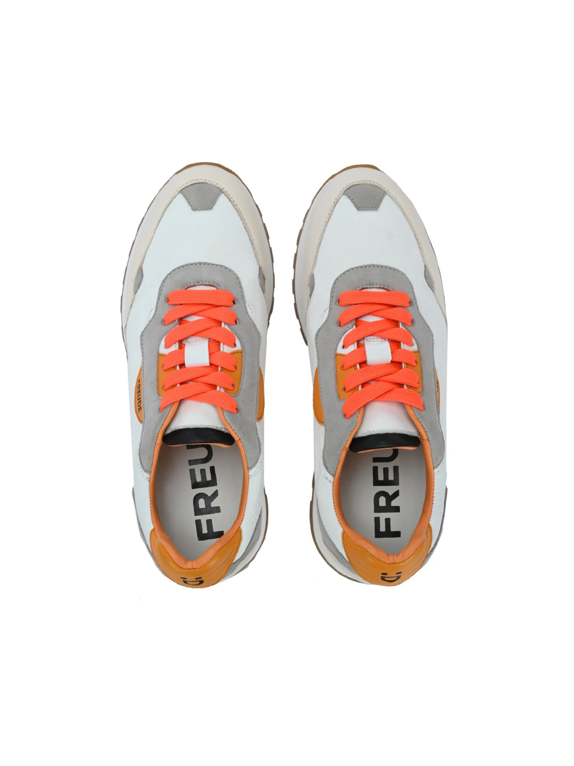 FREUDE Damen Sneaker - AGATA in weiß orange