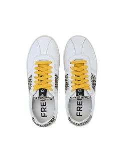 FREUDE Damen Sneaker - ARIELLE in weiß braun
