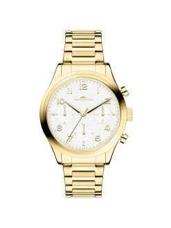Fynch-Hatton Damen Armbanduhr - The Silver Chrono in gold