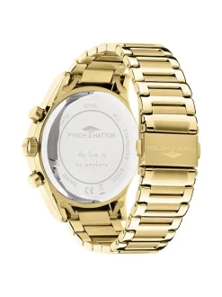 Fynch-Hatton Damen Armbanduhr - The Silver Chrono in gold
