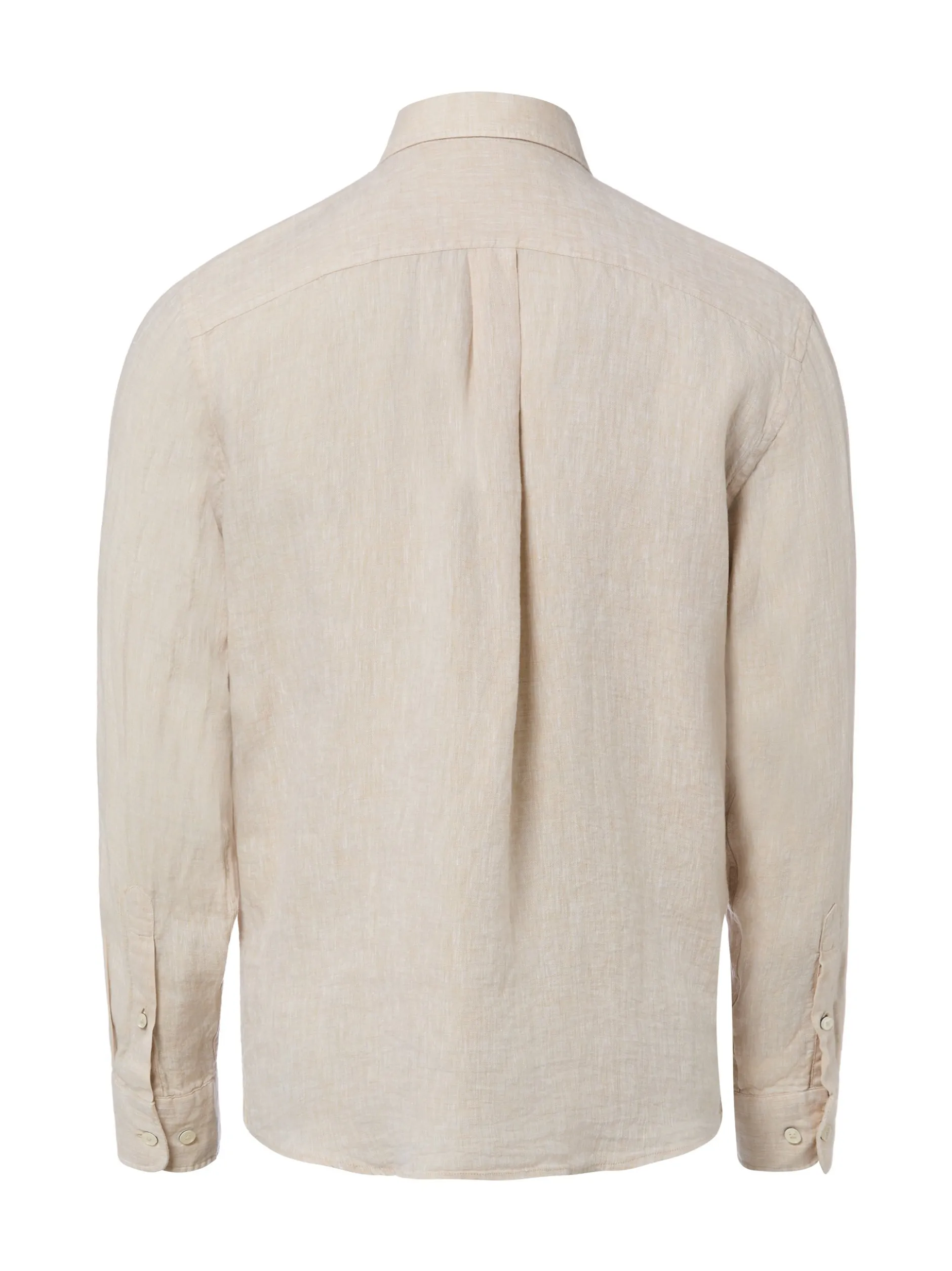 Fynch-Hatton Herren Leinenhemd in beige - Ärmel: langarm
