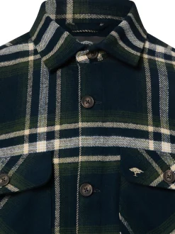 Fynch-Hatton Herren Overshirt in marine oliv