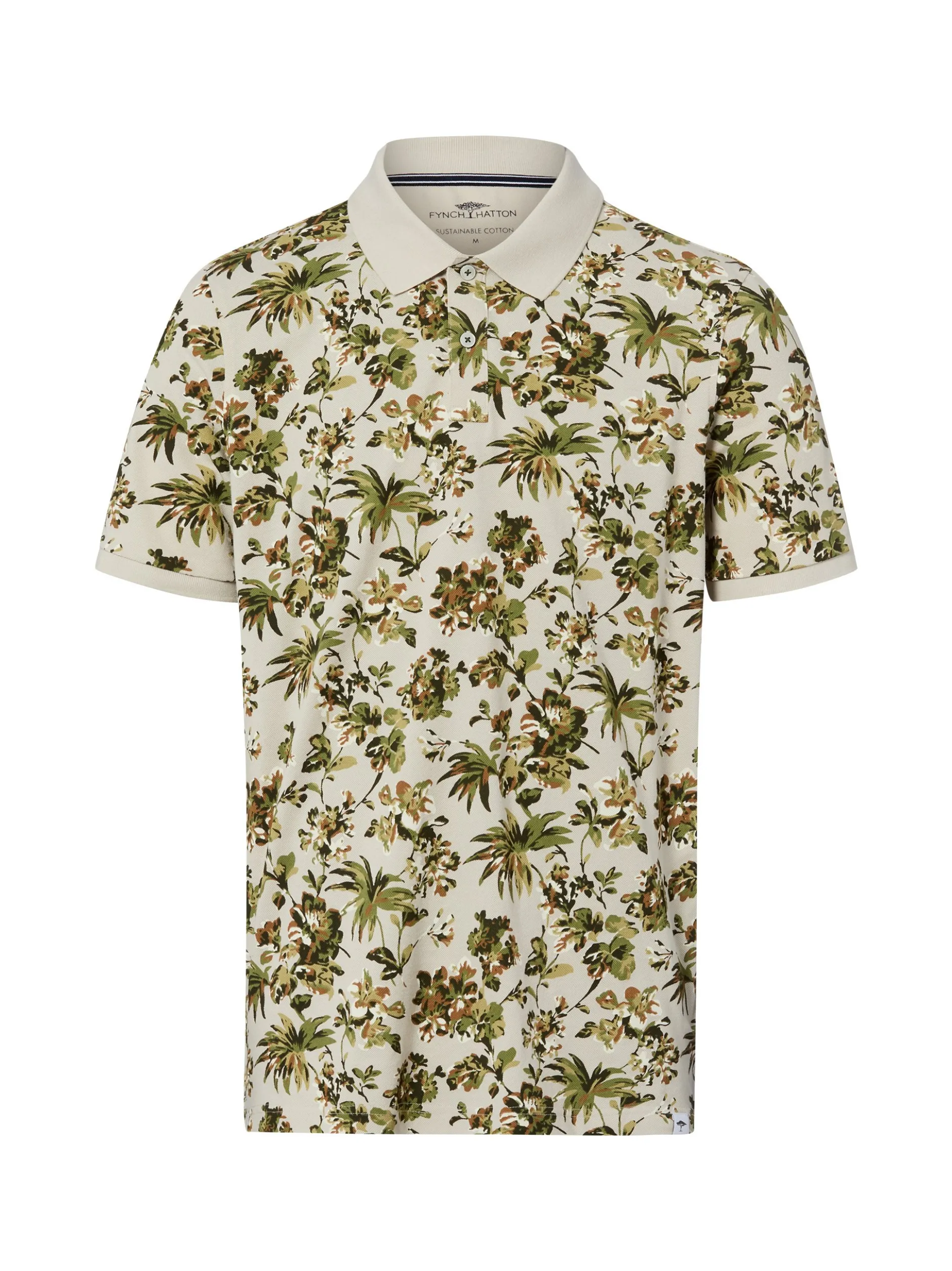 Fynch-Hatton Herren Poloshirt in khaki beige