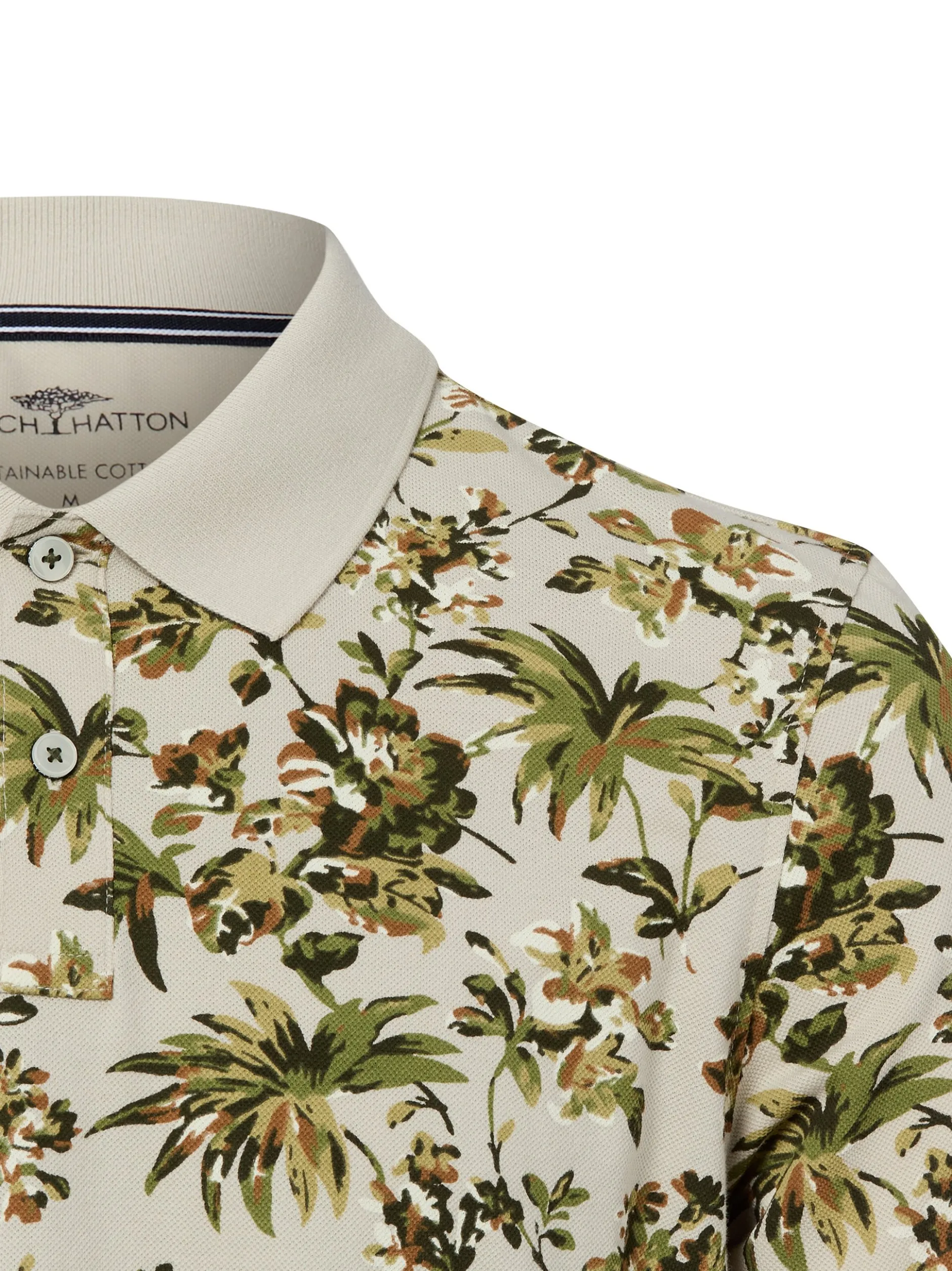 Fynch-Hatton Herren Poloshirt in khaki beige