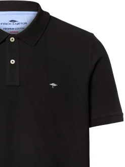 Fynch-Hatton Herren Poloshirt in schwarz