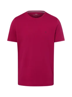 Fynch-Hatton Herren T-Shirt in fuchsia - Ärmel: kurzarm