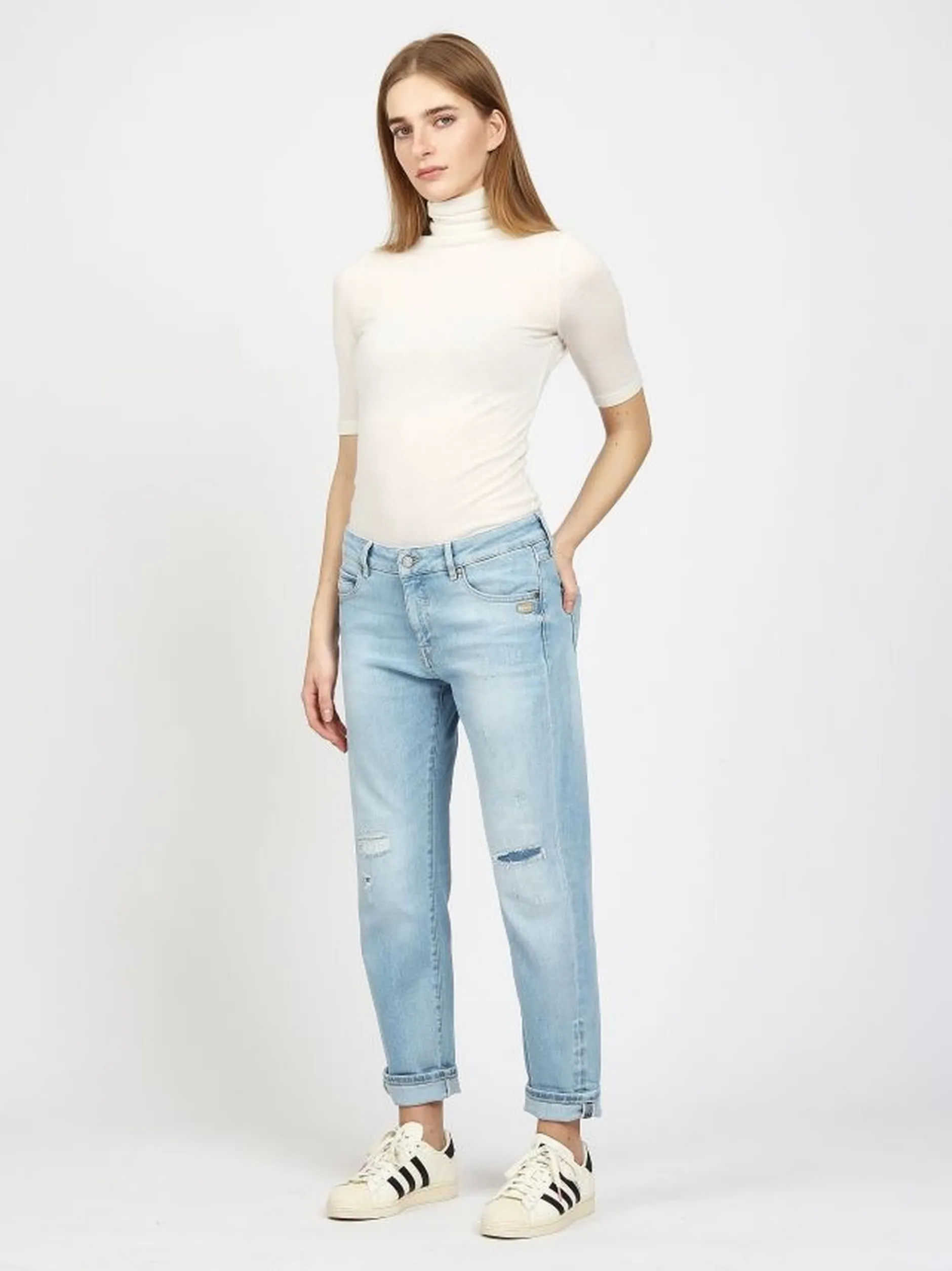 GANG Damen Hose - 94NADIA CROPPED in hellblau