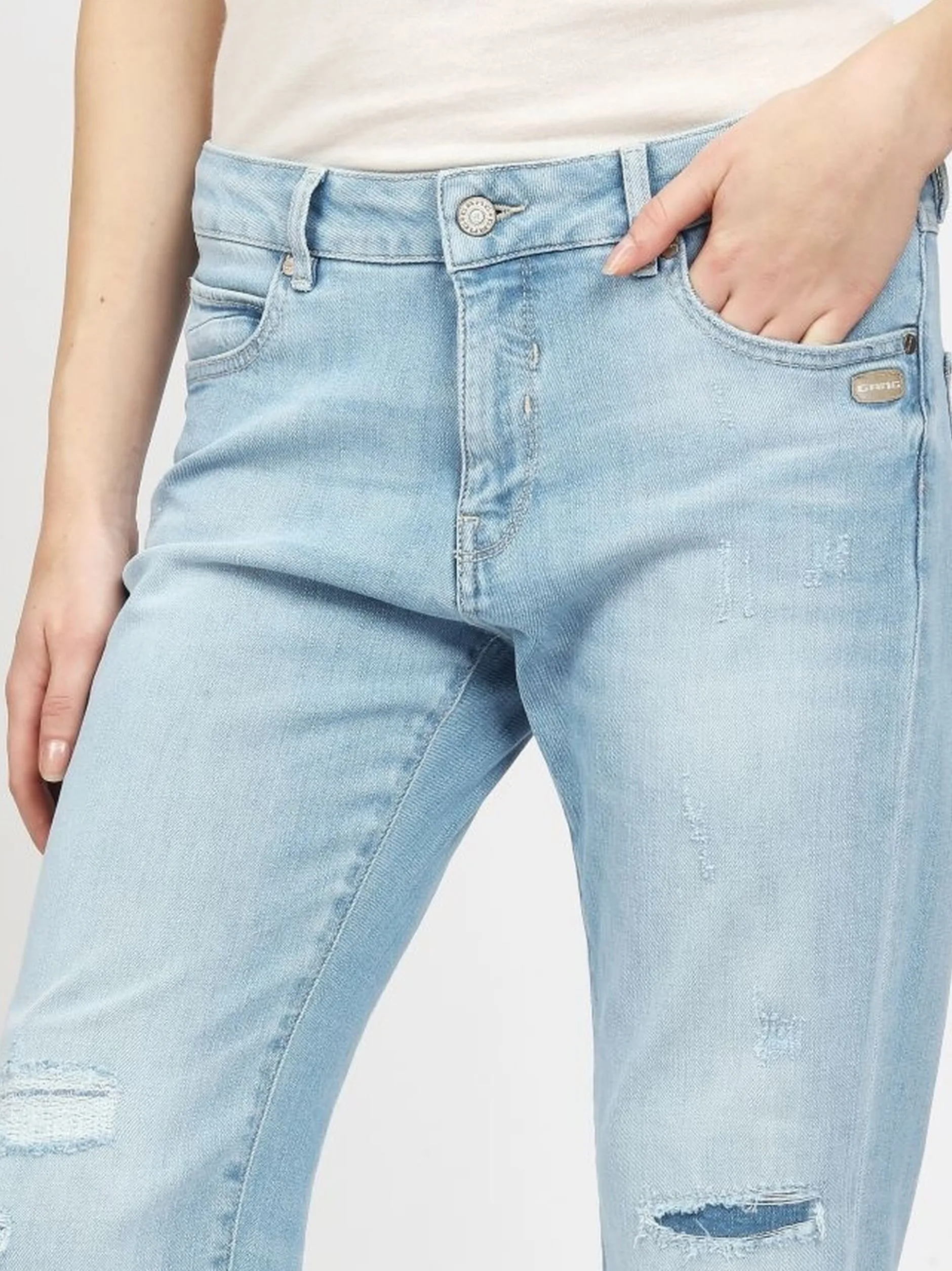 GANG Damen Hose - 94NADIA CROPPED in hellblau