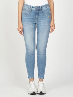 GANG Damen Jeans - 94AMELIE CROPPED in hellblau