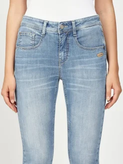 GANG Damen Jeans - 94AMELIE CROPPED in hellblau