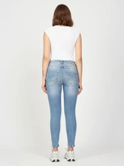GANG Damen Jeans - 94AMELIE CROPPED in hellblau