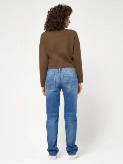 GANG Damen Jeans - 94AMELIE STRAIGHT in blau