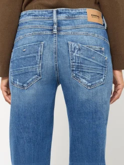 GANG Damen Jeans - 94AMELIE STRAIGHT in blau