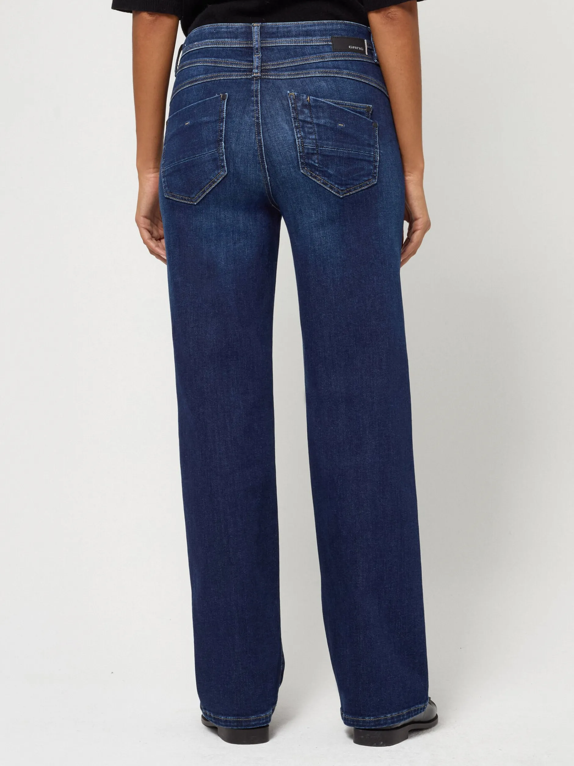 GANG Damen Jeans - 94AMELIE WIDE in blau - Länge: lang