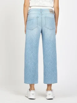 GANG Damen Jeans - 4JUL CROPPED in hellblau