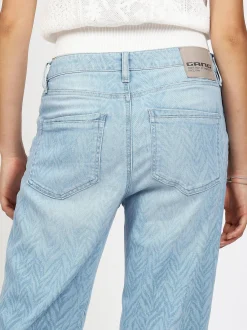 GANG Damen Jeans - 4JUL CROPPED in hellblau