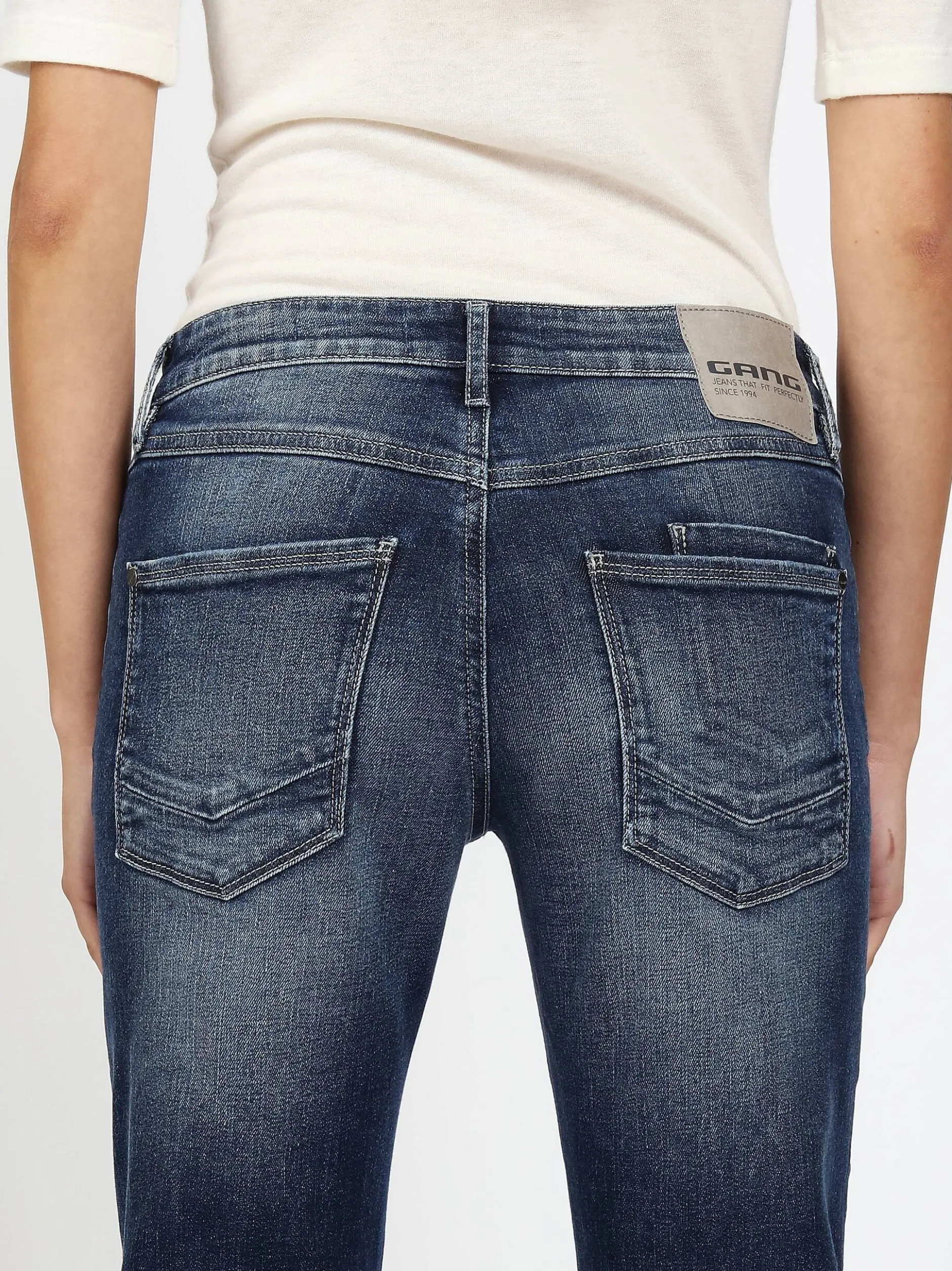 GANG Damen Jeans - 94NADIA CROPPED in blau