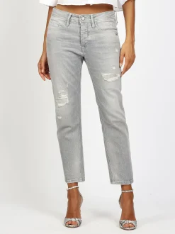 GANG Damen Jeans - 94NICA CROPPED in grau
