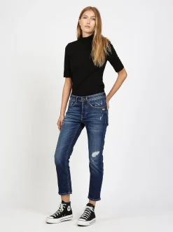 GANG Damen Jeans - 94NICA CROPPED in blau