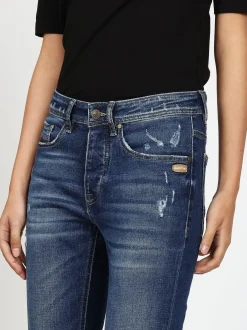 GANG Damen Jeans - 94NICA CROPPED in blau
