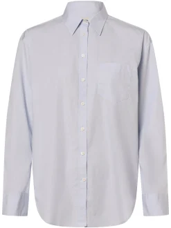 Gant Damen Bluse in hellblau - Ärmel: langarm