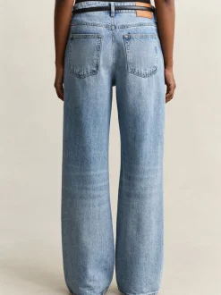 Gant Damen Jeans in light stone - Länge: lang