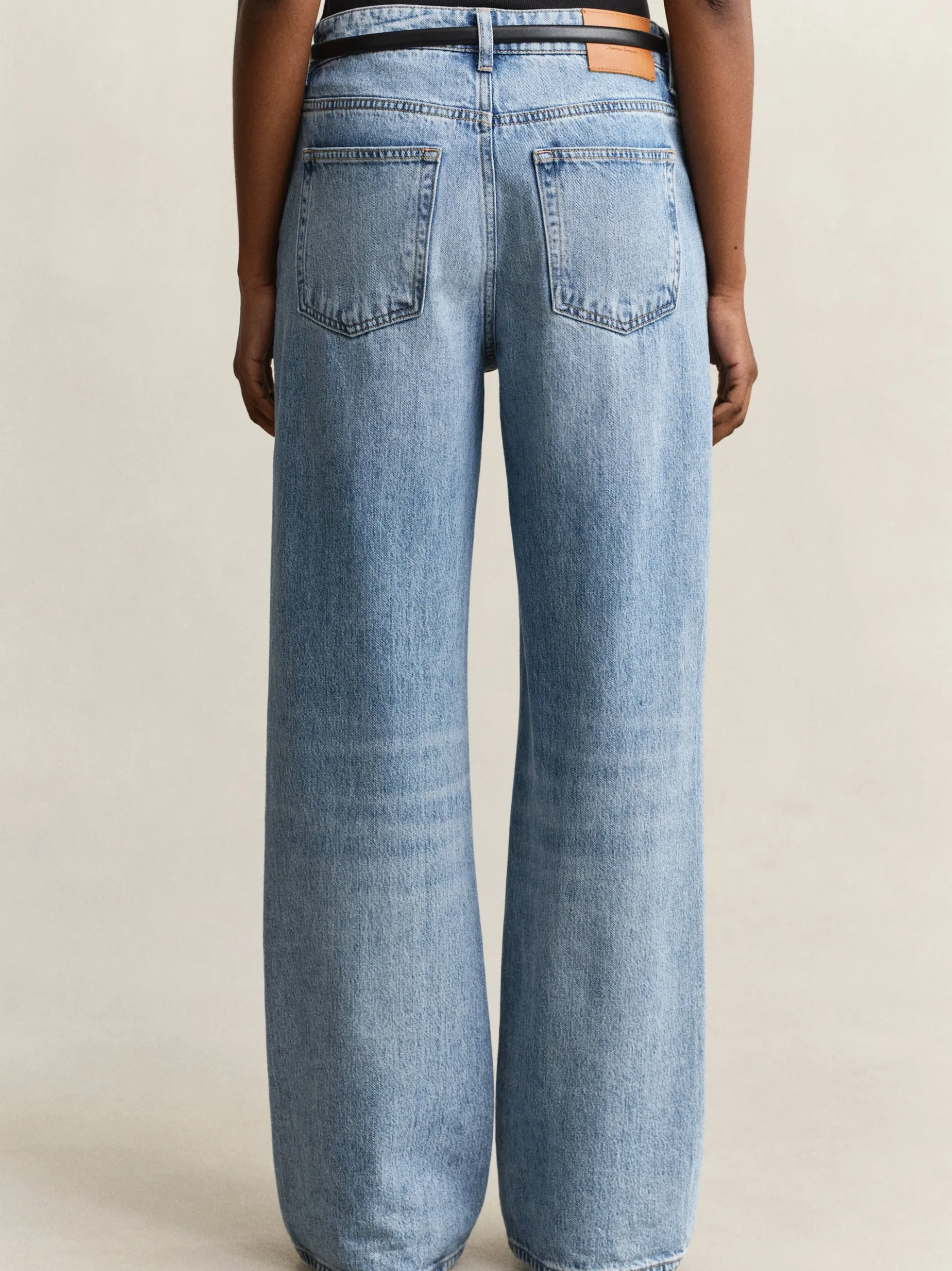 Gant Damen Jeans in light stone - Länge: lang