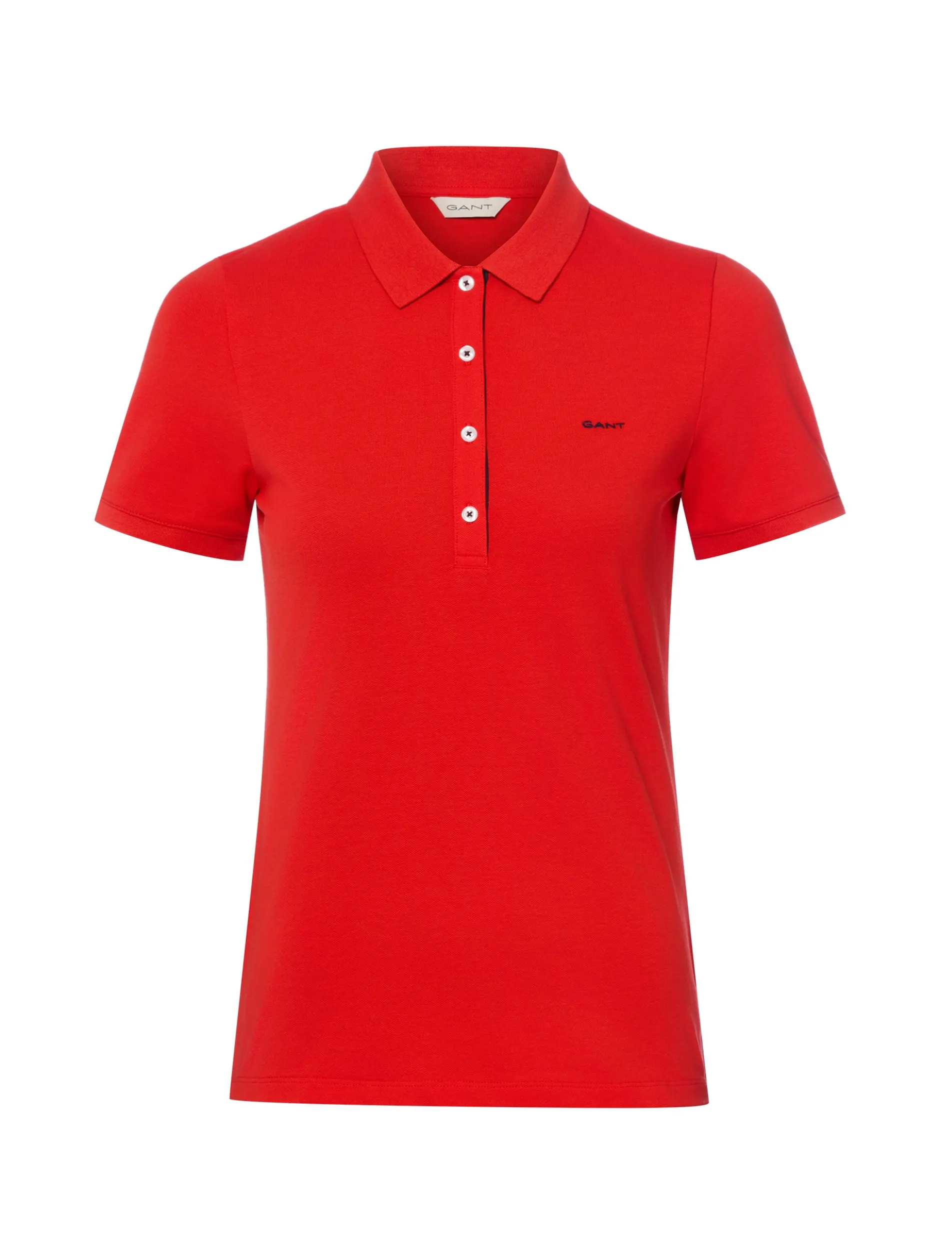 Gant Damen Poloshirt in rot - Ausschnitt: Polokragen